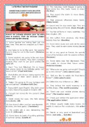 English Worksheet: LET�S PRACTISE REPHRASING! PASSIVE VOICE, IF-CLAUSES, CONNECTORS, RELATIVE CLAUSES , REPORTED SPEECH