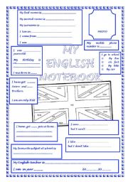 English Worksheet: BOOK COVER and PERSONNEL DATA