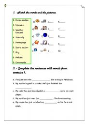 English Worksheet: Mass Media Vocabulary