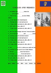 English Worksheet: Cockles and mussels