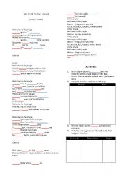 English Worksheet: Welcome to the Jungle - Song
