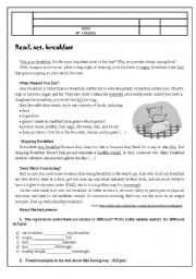 Test 9 th grade -COUNTABLE AND UNCONTABLE