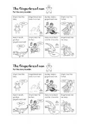 English Worksheet: The Gingerbread man