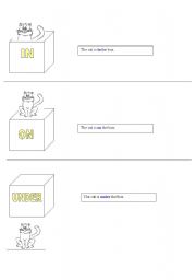 English worksheet: Prepositions