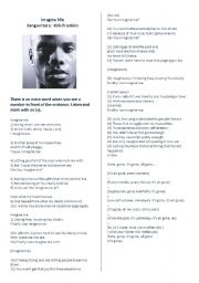 English Worksheet: Imagine me - Kirk Franklin