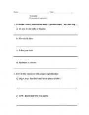 English Worksheet: Naming words and DEscribing words
