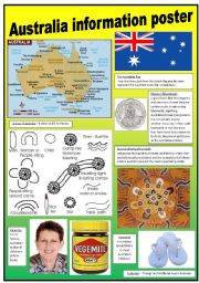 English Worksheet: Australia poster