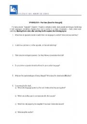 English Worksheet: 