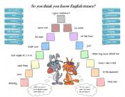 English Worksheet: So you think you know English tenses?