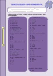 Diagnostic/Placement Test