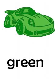 English Worksheet: COLOURS and CARS flashcards SET 1/2