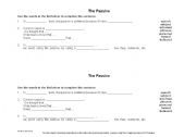 English worksheet: The Passive