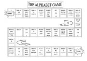 English Worksheet: MY ALPHABET GAME