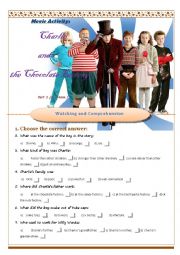 English Worksheet: Charlie & the Chocolate Factory