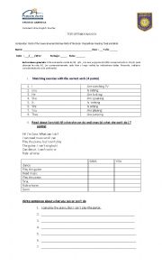English Worksheet: quiz