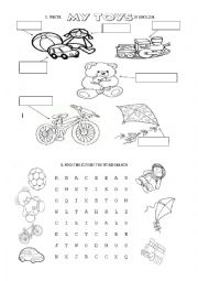 English Worksheet: TOYS