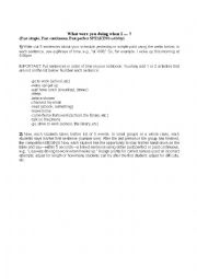 English Worksheet: Past simple, Past continuous, Past perfect SPEAKING activity
