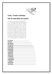 English Worksheet: Present continuous