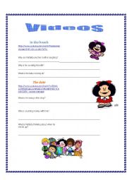 English Worksheet: Mafalda  Present Continuous videos