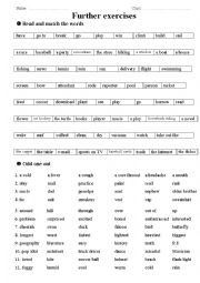 English Worksheet: revision