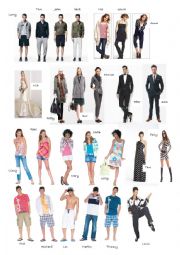 English Worksheet: Do you like fashion?