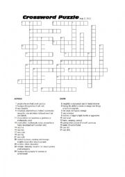 Adjective crossword;  Study Guide;   Multiple Choice;   KEY