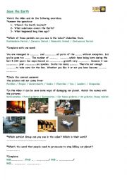 English Worksheet: Save the Earth