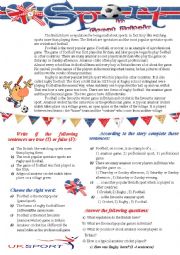 English Worksheet:  Sport in Britain