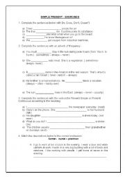 Present Simple worksheet  