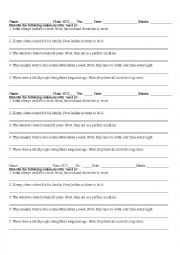 English Worksheet: Used to