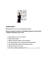 English Worksheet: The Queen (2006)