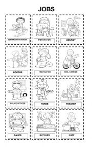 English Worksheet: Jobs part 1