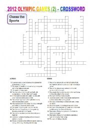 2012 OLYMPIC GAMES (2)  CROSSWORD