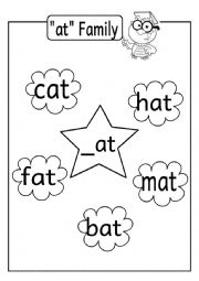 English Worksheet: at family