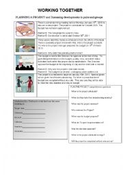 English Worksheet: Working Together Project Mgmt IIB