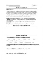 English Worksheet: Art Project Descriptions