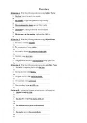 English Worksheet: Cleft Sentence