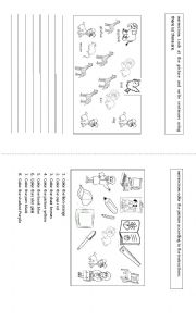English Worksheet: There is & there are -  colours