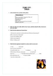 English Worksheet: Titanic - Trailer