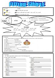 English Worksheet: Future Simple