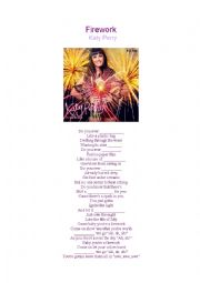 English Worksheet: FIREWORK - KATY PERRY