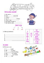 English Worksheet: About  Me