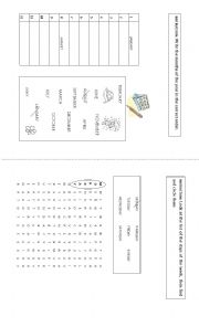 English Worksheet: Months and  Days of the week