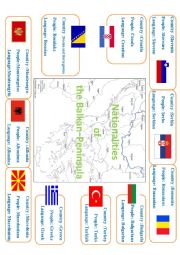 English Worksheet: Nationalities