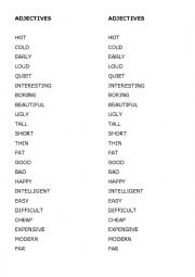 Adjectives List