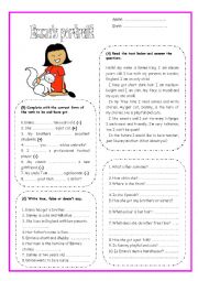 English Worksheet: Emmas portrait