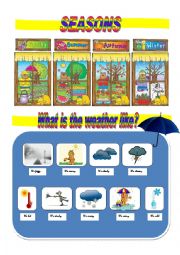 SEASONS AND WEATHER POSTER 