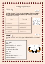 English Worksheet: Practise Listening