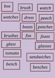 English Worksheet: flash cards