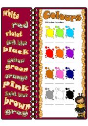 English Worksheet: Colours